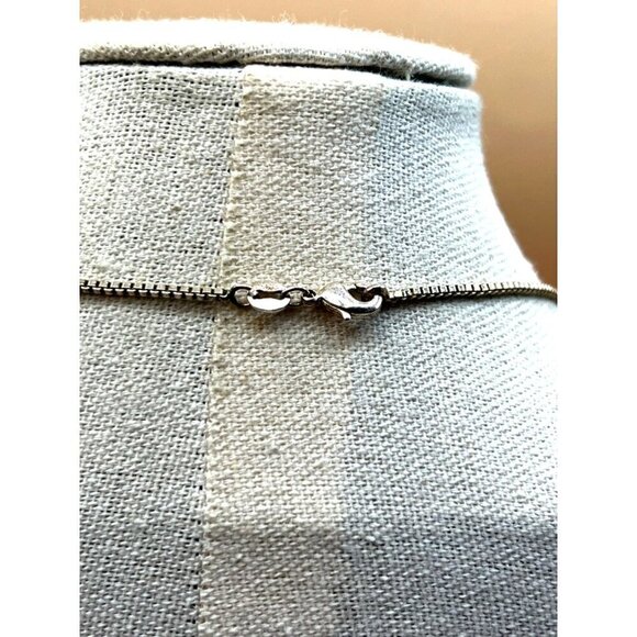 Sterling Silver 925 Chain With Stainless Steel Owl Pendant    A100 - Picture 7 of 9